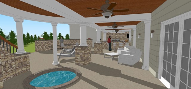 Watkins Architect provided architectural design services for a deck renovation in douglassville pa.