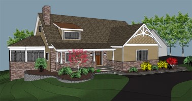 Watkins Architect provided architectural design services for a home in Fleetwood pa.